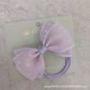 Estilo coreano Doce Fada Acessórios de Cabelo Luz Roxo Polka Dot Fio de Seda Arco Manchete Faixa de Cabelo Faixa de Cabelo Flor de Cabelo