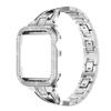 Adecuado para Apple Watch 1-9, Banda de Acero Metálico con Diseño de Hebilla Plegable, Ajustable