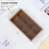 2/4/6/8 Caja de Regalo Transparente Engrosada Esmerilada para Pastel de Luna de Mediados de Otoño Caja de Empaque Crujiente de Yema de Huevo con Bolso