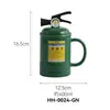 Taza Cerámica Extintor _ Capacidad 350ml Taza de Café Única de Bombero 82x95cm _ Divertida y Original para Entusiastas de la Lucha contra Incendios