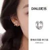 Nuevos pendientes de diamante para noche fría con un diseño de nicho, elegantes y de alta gama, no se decoloran, clips para orejas de estilo minimalista al por mayor
