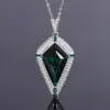 2026 Novo Modelo Zhuang Shengsheng Joias Base de Cobre Banhado a Ouro Coríndon Vermelho Sintético Pipa Estilo Europeu e Americano Colar com Pingente