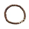 Venta Caliente de Amazon Pulsera de Madera con Cuentas de Café de Coco Moda Europea y Americana Étnica Nicho Pulsera para Hombre Venta al por Mayor