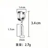 Pendientes de Acero Inoxidable para Hombre de Amazon Transfronterizo Estilo Europeo y Americano Personalidad Set de Ear Cuff con Forma de Hoja para Mujer Estilo Minimalista