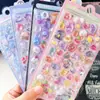 Pegatinas Divertidas Flotantes 3D de Dibujos Animados Diamantes de Cristal Pegatinas Decorativas para Niños Pegatinas 3D Pegatinas Relieve Lindas para Niñas