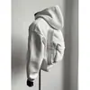Sudadera con capucha para hombre de primavera, talla grande, más de 150 kg, diseño de mochila, tops para hombre, floral gris, hombre