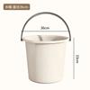 Cubo de Plástico para el Hogar con Tapa Cubo Portátil Cubo Extra Grande para la Lavandería Engrosado Cubo para Baño de Dormitorio Estudiantil Cubo de Almacenamiento de Agua