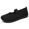 Sapatos Femininos Transfronteiriços, Sapatos de Tecido Leves Estilo Old Beijing para Primavera, Sapatos Casuais com Solado Macio Que Não Cansam os Pés, Sapatos para Mães de Meia-Idade e Idosas
