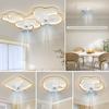 2025 Nuevo Estilo Lámpara de Sala Simple y Atmosférica Diseño Personalizado Lámpara de Techo con Ventilador de Nube Paquete de Iluminación Combinada para Toda la Casa