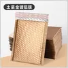 Bolsas de Burbujas de Lujo Recubiertas de Aluminio Dorado, Resistentes a Golpes y Presión, Bolsas Gruesas de Película de Burbujas para Embalaje, Bolsas de Burbujas Compuestas