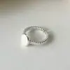 Anillo Abierto Irregular de Nuevo Estilo Transfronterizo para Mujer, Diseño Único, Simple y Versátil, Anillo Ajustable para Dedo Índice