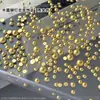 Clavos metálicos puntiagudos de arte de uñas de venta caliente transfronterizos, decoraciones para uñas cuadradas oscuras semicirculares de fondo plano estilo punk al por mayor