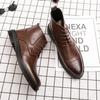 Otoño 2025 Nuevas Botas Martin Casuales de Caña Alta Tendencia Británica Moda Formal de Negocios Zapatos de Piel Transfronterizos Talla Grande 47