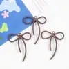 Nova Liga Colorida Pintura Série Simples Laço Pingente Acessórios DIY Brincos Pulseira Chaveiro Pingente