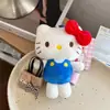 Accesorios para Muñeca Bolso Pequeño Cruzado Compatible con Labubu Gazi Star People Bolso Tejido de Paja Estilo Ins Bolso Tejido de Mar