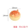 Yqt Lindo Cachorro Hamburguesa Pan Mini Set de Juguetes de Comida Resina Accesorios DIY Accesorios Pequeños Juguete de Escritorio Adornos