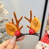 Tocado navideño Cuerno de alce horquilla para el cabello horquilla para el cabello adulto Accesorios para el cabello con clip de joyería para accesorios de fiesta de festival Mori