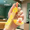 Colgantes de Oso Multicolor al por Mayor del Fabricante, Serie de Llaveros de Ángel, Accesorios de Luna, Llaveros de Arena Líquida