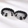 Pulsera pie plata 999 valiente hombres y mujeres este año transferencia de fortuna cuentas de dinero pulsera de ágata obsidiana al por mayor
