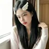 Presilha de cabelo fofa com asas de anjo brancas, presilha de cabelo 2D fofa estilo japonês para meninas, acessório de cabelo subcultural requintado e simples