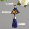 Colgante para coche del Festival del Bote del Dragón, producto de incienso con forma de zongzi, bolsita de hojas de artemisa, bolsa de fragancia para coche, adorno triangular colgante para coche