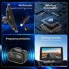Pantalla táctil 2.5D de 7 pulgadas reproductor multimedia inalámbrico Carplay con mirror link Bluetooth FM