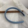 Coreia do Sul Vintage Tecido Suave Cor Sólida Cabelo Fino Hoop Hong Kong Estilo Elegante Grampo de Cabelo Simples Tecido de Cor Doce Estreito Cabelo Hoop para Mulheres