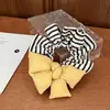 Moda Coreana Color Crema Lazo Tridimensional Relleno de Algodón Scrunchie Versátil para Dormir Atadura de Pelo Accesorio para el Cabello