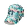 Boné de beisebol feminino estilo japonês, estilo coreano, estampa de folha de bananeira tropical, primavera e verão, verão 2024