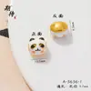 Nuevo Estilo Oso Fresa con Goteo de Aceite Cuentas con Agujero Pasante Cuentas Sueltas Venta al por Mayor Oso Panda Tesoro Nacional de Dibujos Animados Accesorios para Joyería Hechos a Mano DIY para Mujeres