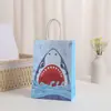 Bolsa de Presente Praia do Tubarão Bolsa de Papel Kraft Portátil Bolsa de Papel para Presente Festa Aniversário Recepção Fábrica de Bolsas de Presente em estoque
