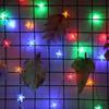 Cadena de luces LED luces de estrella de cinco puntas caja de baterías cadena de luces pequeña decoración de habitación navideña cadena de luces de estrella venta al por mayor en grandes cantidades