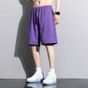 2025 Nueva Llegada Pantalones Cortos Deportivos de Verano para Hombre Estilo Japonés Color Sólido Retro Sueltos Rectos Pantalones de Media Pierna para Playa
