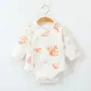 Ropa para bebé para envolver, ropa para pedos, primavera, otoño e invierno, ropa interior básica, algodón de manga larga, sombreros triangulares para recién nacido, ropa para gatear