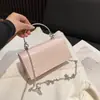 Bolso de Cadena Nuevo Primavera 2025 para Mujer Moda Simple Elegante Bandolera de un Solo Hombro Bolso Cuadrado Pequeño de Mano Retro para Mujer