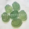 Colgante de Ágata Calcedonia Natural Pixiu Aceite de Hielo Verde Paz, Placa Libre de Preocupaciones, Candado Deseoso, Hoja, Calabaza, Colgante de Jade Dragón de la Fortuna