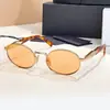 Spr65Z Lujo Accesible Transfronterizo Estilo Metálico Retro Redondo P Gafas de Sol para Vacaciones en Casa para Hombres y Mujeres, Moda Europea y Americana Tendencia Protección Solar