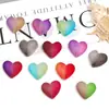Nuevas Cuentas de Corazón Escarchadas de Lujo Ligero con Alta Apariencia y Tacto, Cuentas de Corazón Esmaltadas, Accesorios de Joyería de Cuentas Sueltas de Corazón Transfronterizos