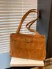 Bolso de Hombro con Bordado de Letras de Tela Nuevo 2026, Diseño de Nicho, Moderno, Casual, Bolso Tote Simple para Hombro o Debajo del Brazo
