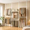 Estante de Ropa de Piso a Techo Más Vendido en Xiaohongshu Armario sin Taladro Habitación Colgar Ropa Barra de Soporte de Piso a Techo Engrosada