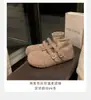 Zapatos de Mujer tipo Birkenstock Mary Jane de Lana con Doble Correa Redondos para Aumentar Altura 3.5cm~ Estilo Mamá Uva Peludos