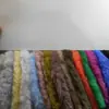 Lã Australiana Seda Brilhante Lã Artificial Caxemira Jacquard Prateado Pele de Raposa Artificial Tecido para Roupa de Pelo Longo com Bolinhas