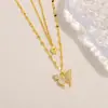 Colar Borboleta de Verão Prata Pura 999 Luxo Leve Estilo Coreano Nicho Corrente para Clavícula Borboleta Dupla Camada Pingente Elegante de Alta Qualidade
