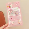 Artefacto de Acabado de Cabello de Dibujos Animados para Niños Tarjeta de Cabello de Velcro para Niña Adorno para la Cabeza Pegatina para el Cabello en la Parte Posterior de la Cabeza de Niña No Dañina