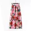 Nova Saia de Primavera e Outono Feminina Europeia e Americana WISH Amazon ebay Transfronteiriça Onda Retro Bolinhas Grande Rodada Saia Longa