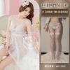 Lingerie Sexy Europeia e Americana, Vestido Chemise de Renda com Recortes Plus Size, Roupa Transparente, Camisola Reveladora de Renda, Atacado Latino