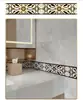 Pegatinas Doradas para Puertas de Vidrio Correderas de Cocina, Tiras Decorativas para Oficina, Pegatinas de Pared, Tiras Anticolisión