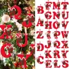 Nuevas decoraciones navideñas personalizables en inglés de 26 letras para la frontera, adornos para el árbol de Navidad, colgantes