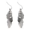 Cross-border estilo étnico retrô borla carpa brincos pendentes personalidade criativa peixes pequenos brincos de metal longo