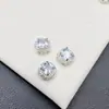 Retenção de Cor Forte Zircônia Quadrada Caixa Mágica Espaçador Espaçador Cubo de Açúcar Pulseira de Cristal Acessórios DIY Atacado